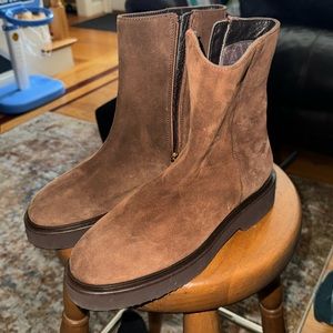 Aquatalia brown booties